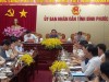 Bộ trưởng Lê Minh Hoan làm việc với tỉnh Bình Phước về Chương trình Mục tiêu quốc gia xây dựng nông thôn mới (NTM) trên địa bàn tỉnh.