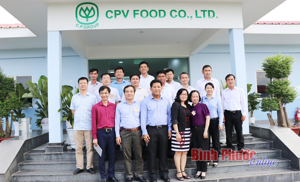 Đoàn công tác Bộ NN&PTNT thăm nhà máy CPV FOOD Bình Phước