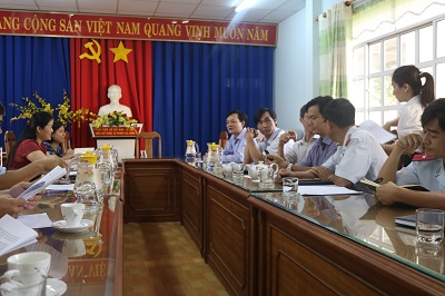 Làm việc với Đoàn Công tác Sở NN và PTNT Sơn La