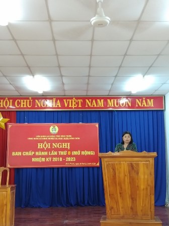 Hội nghị Ban Chấp hành lần thứ 8 nhiệm kỳ 2018 – 2023 Công đoàn Sở Nông nghiệp và PTNT